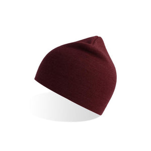 A4570 Custom Embroidered Holly Polylana Beanie 8 Pack - Burgundy 