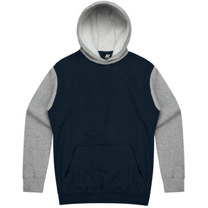 Custom Printed Monash Hoodies - Navy/Grey