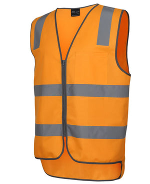 Custom Australian Rail Safety Vest - Hi-Vis Zip Vest - Side