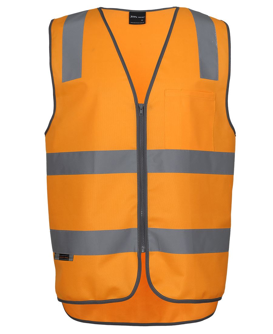 Custom Australian Rail Safety Vest - Hi-Vis Zip Vest