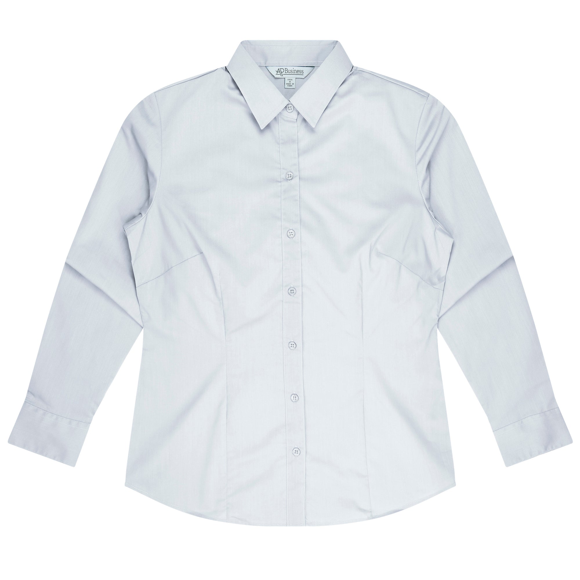 Mosman Embroidered Ladies Long Sleeve Business Shirt - White