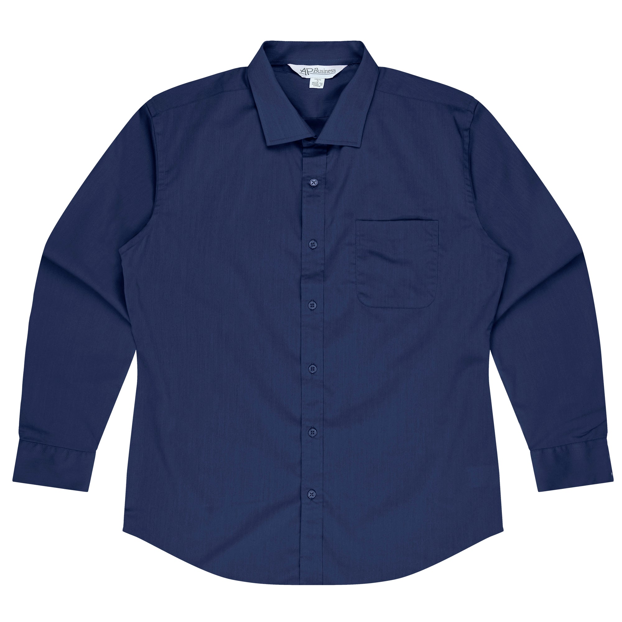 Mosman Long Sleeve Custom Business Shirts Australia - Navy