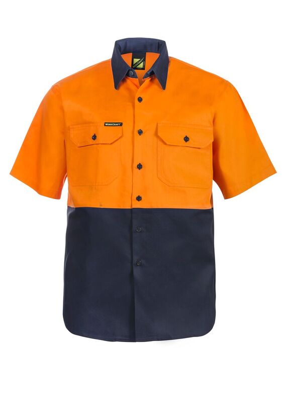 WS3023 Hi Vis Cotton Drill | Tradie Work Shirts 🔥 Safe-T-Rex - Safe-T ...