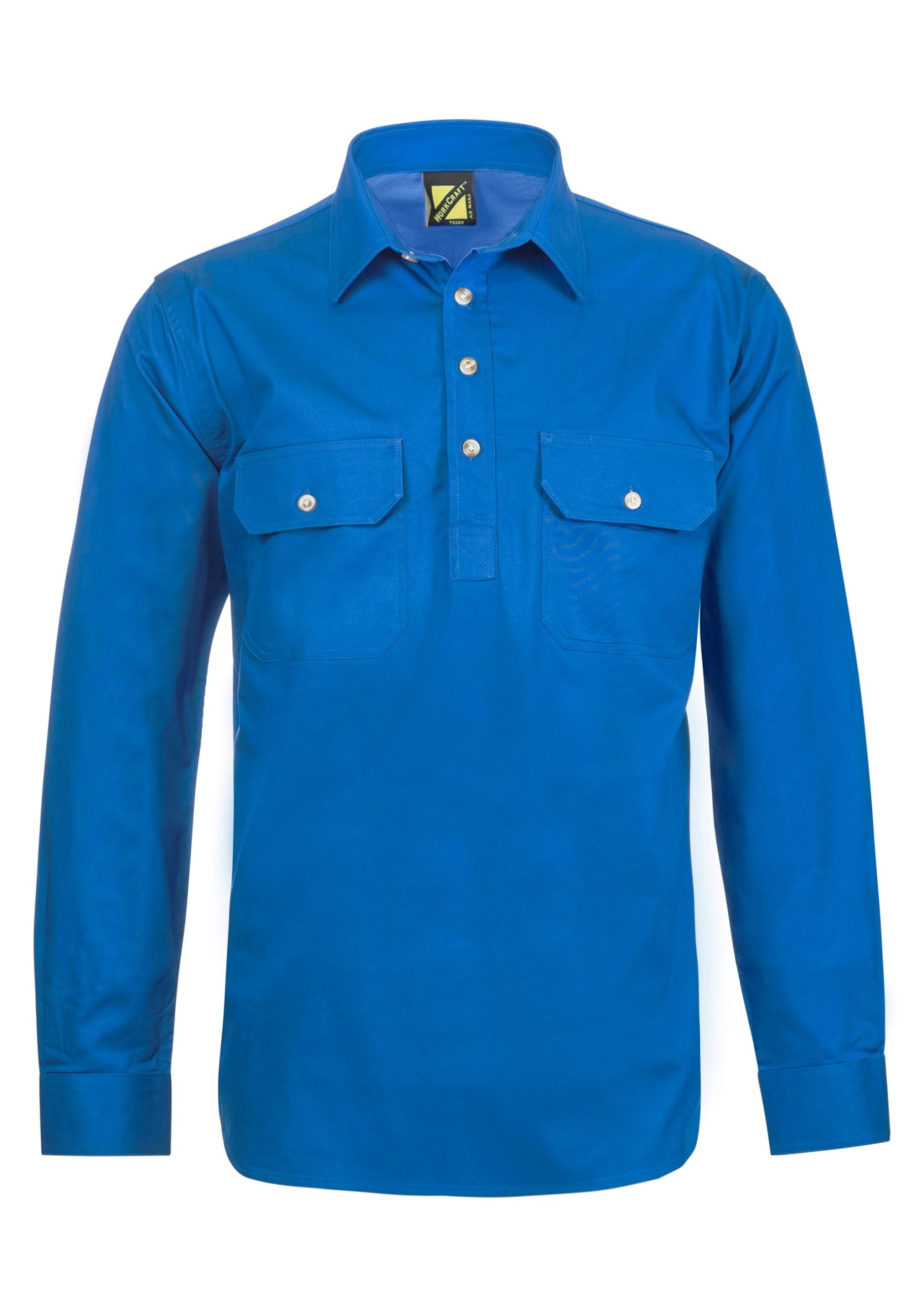 WS3029 Custom Work Shirts Australia - Cobalt Blue