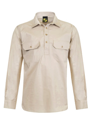 WS3029 Custom Work Shirts Australia - Cream