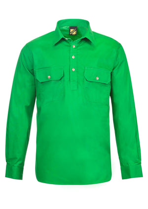 WS3029 Custom Work Shirts Australia - Electric Green