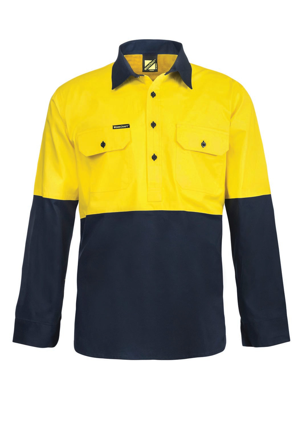 WS4255 custom vented tradie work shirt - Yellow