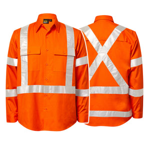 WS6035 custom nsw rail tradie work shirt