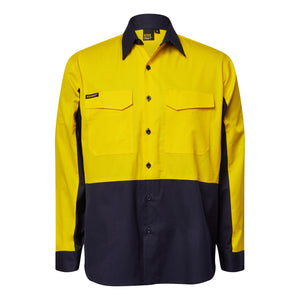WS6066 custom ripstop tradie work shirt - Yellow