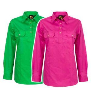 WSL505 Ladies Cotton Work Shirt Australia