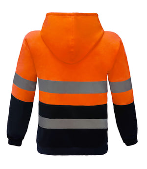 F97 Custom Tradie Shield Reflective Hoodie - Orange Back