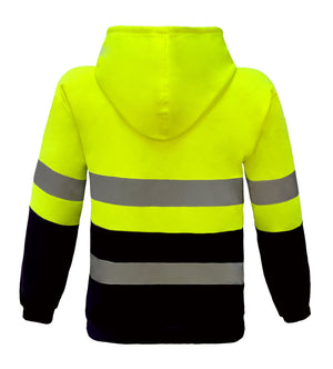 F97 Custom Tradie Shield Reflective Hoodie - Yellow Back