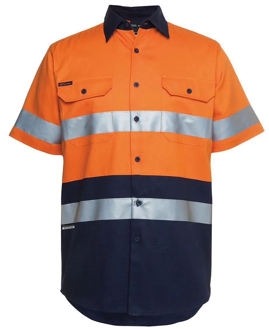 6HSS JB's Hi Vis S/S (D+N) 190G Shirt - Safe-T-Rex Workwear Pty Ltd