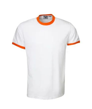 T34 White Painters Slim Fit Ringer T-Shirt - Safe-T-Rex Workwear Pty Ltd