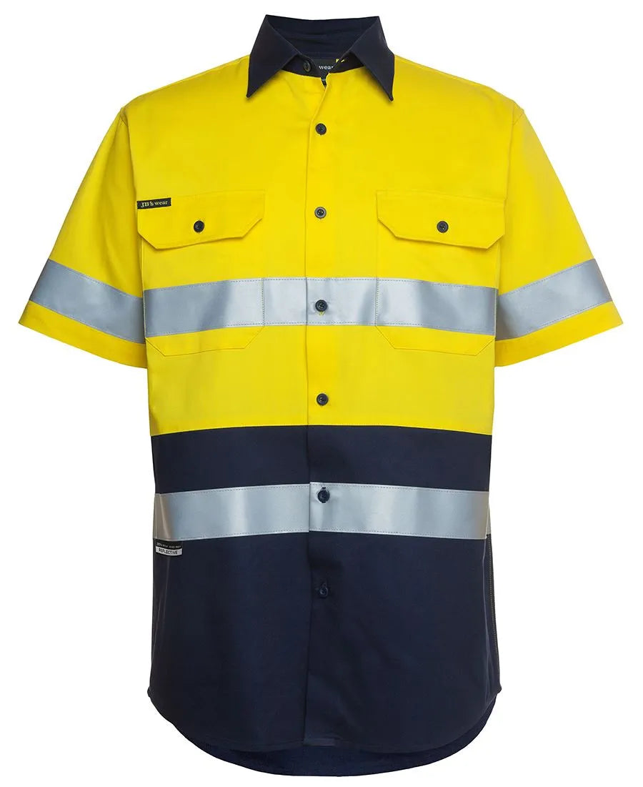 6HSS JB's Hi Vis S/S (D+N) 190G Shirt - Safe-T-Rex Workwear Pty Ltd