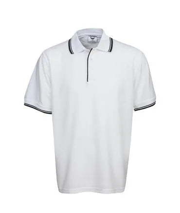 P51 Pique Polo Shirt With Striped Collar/Cuff - Safe-T-Rex Workwear Pty Ltd