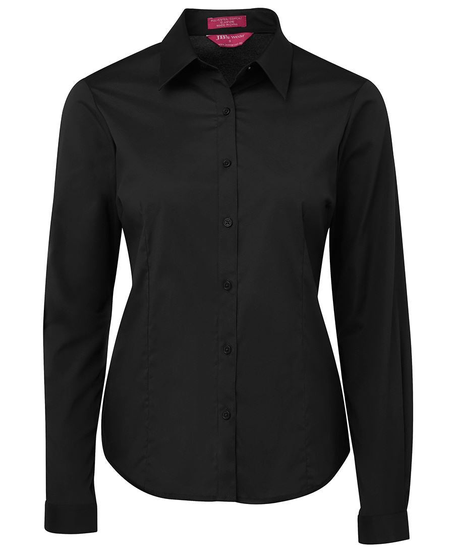 4PLUL JB's Ladies Urban Long Sleeve Poplin Shirt - Safe-T-Rex Workwear Pty Ltd